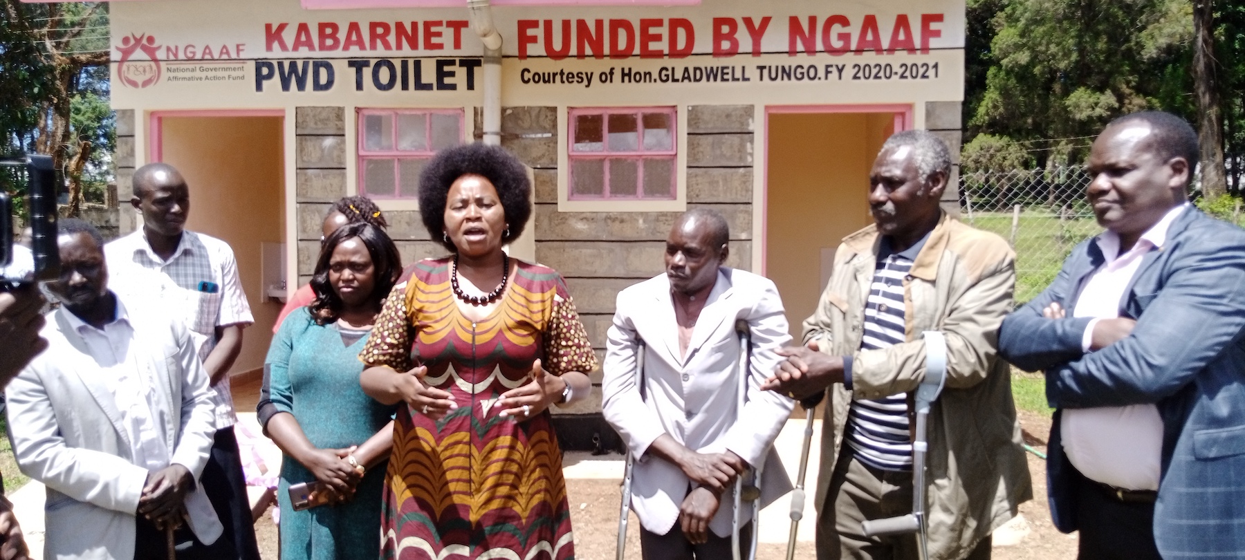 Baringo PWDs elated to have a modern accessible sanitation facility